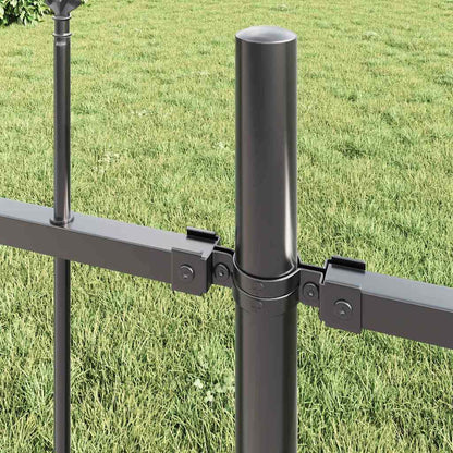 vidaXL Garden Fence WOERDEN 9 pcs 15.3 x 1.2 m Powder-coated Steel 3