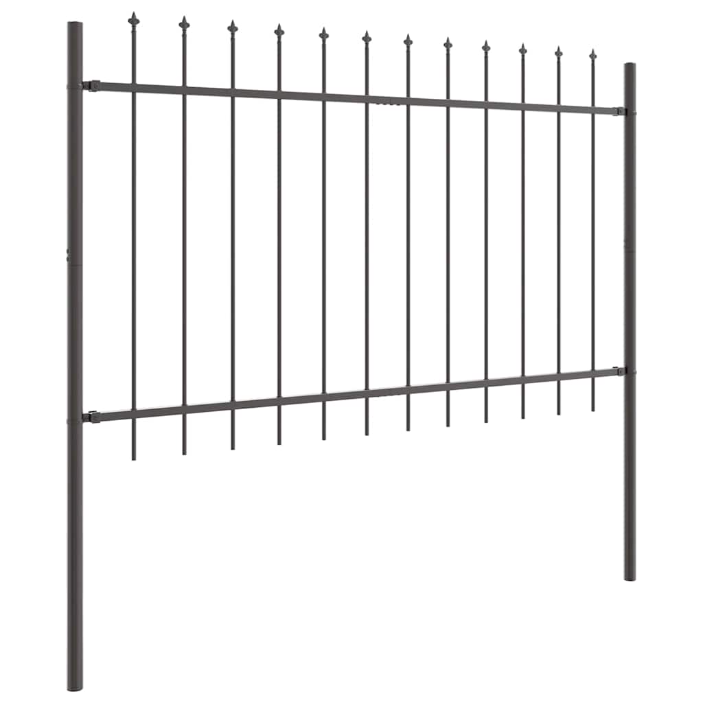 vidaXL Garden Fence WOERDEN 9 pcs 15.3 x 1.2 m Powder-coated Steel 4