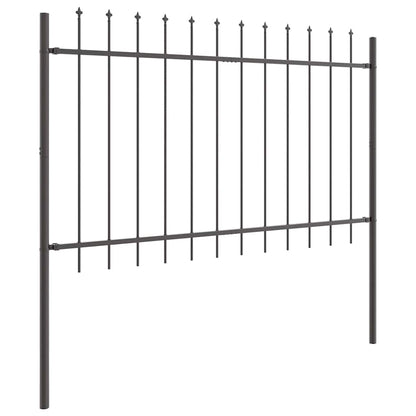 vidaXL Garden Fence WOERDEN 9 pcs 15.3 x 1.2 m Powder-coated Steel 4