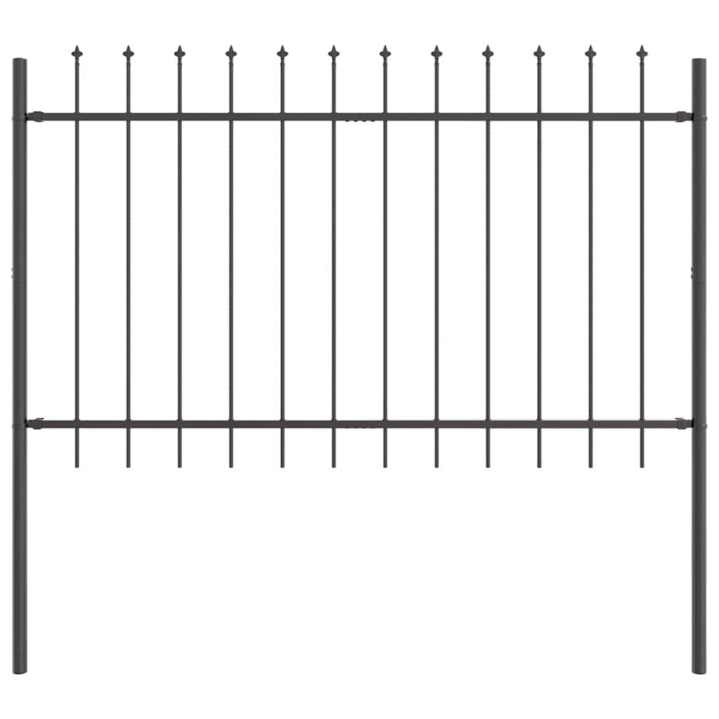 vidaXL Garden Fence WOERDEN 9 pcs 15.3 x 1.2 m Powder-coated Steel 5