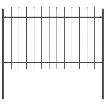 vidaXL Garden Fence WOERDEN 9 pcs 15.3 x 1.2 m Powder-coated Steel 5