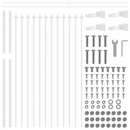 vidaXL Garden Fence WOERDEN 9 pcs 15.3 x 1.2 m Powder-coated Steel 6