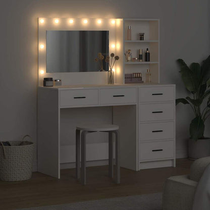 Dressing Table 2 pcs Brown 78.5 x 41 x 135 cm Engineered Wood White