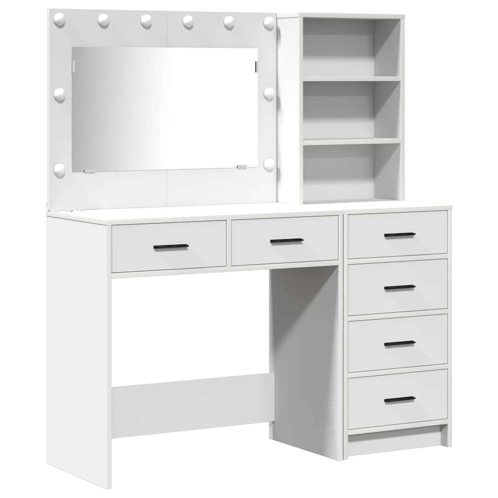 Dressing Table 2 pcs Brown 78.5 x 41 x 135 cm Engineered Wood White