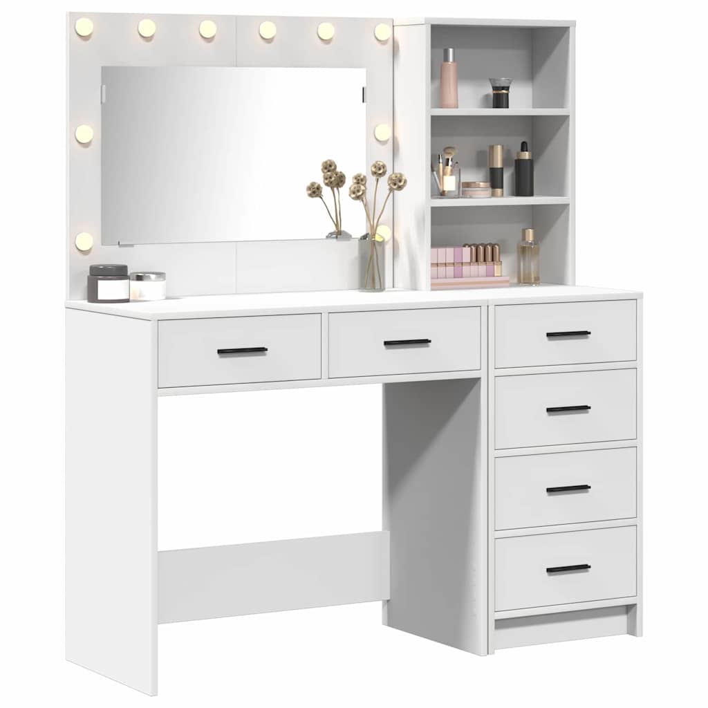 Dressing Table 2 pcs Brown 78.5 x 41 x 135 cm Engineered Wood White