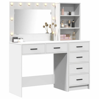 Dressing Table 2 pcs Brown 78.5 x 41 x 135 cm Engineered Wood White