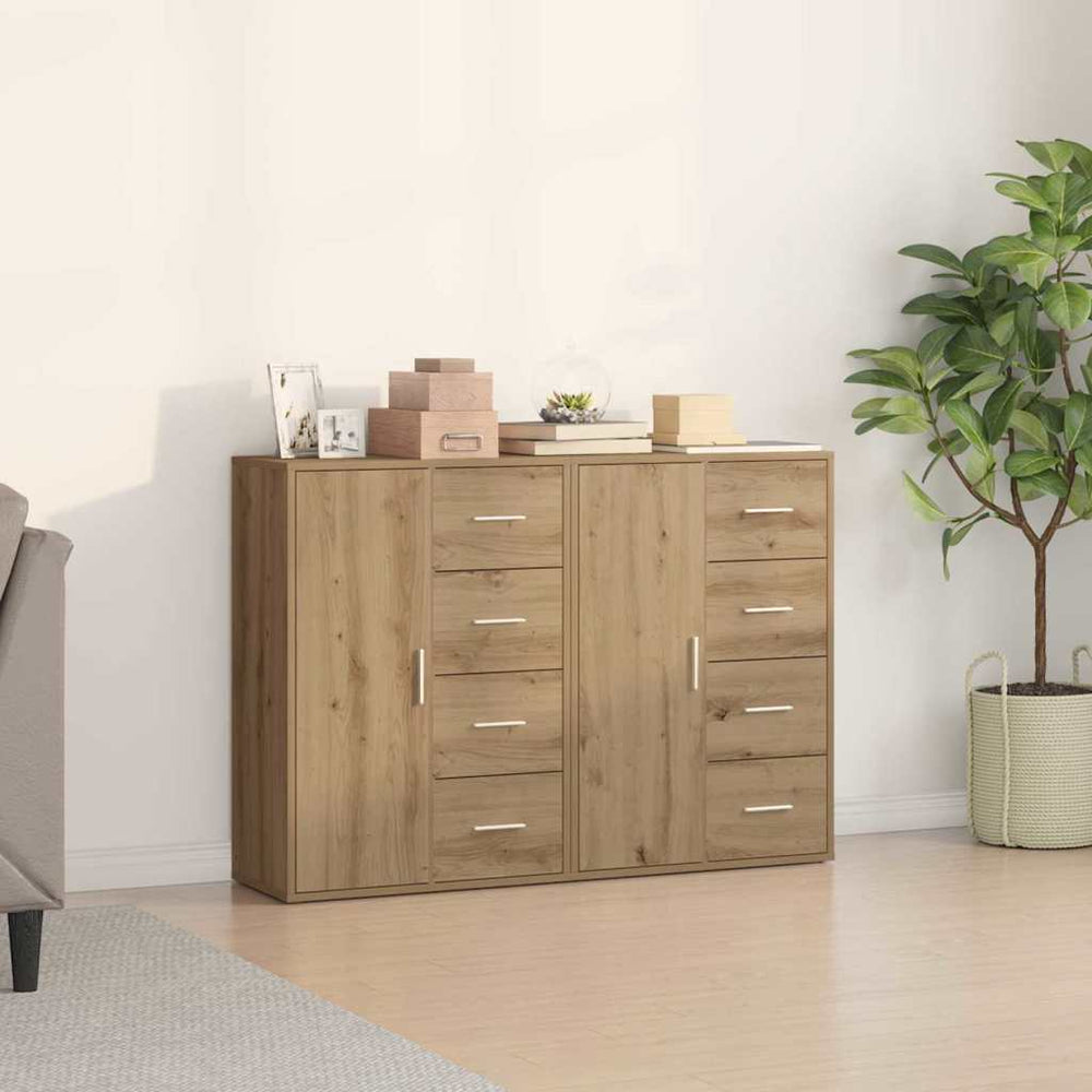 vidaXL Sideboards 2 pcs 60x31x84 cm Engineered Wood