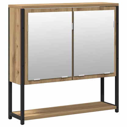 2 Piece Bathroom Furniture Set Engineered Wood Artisan oak
