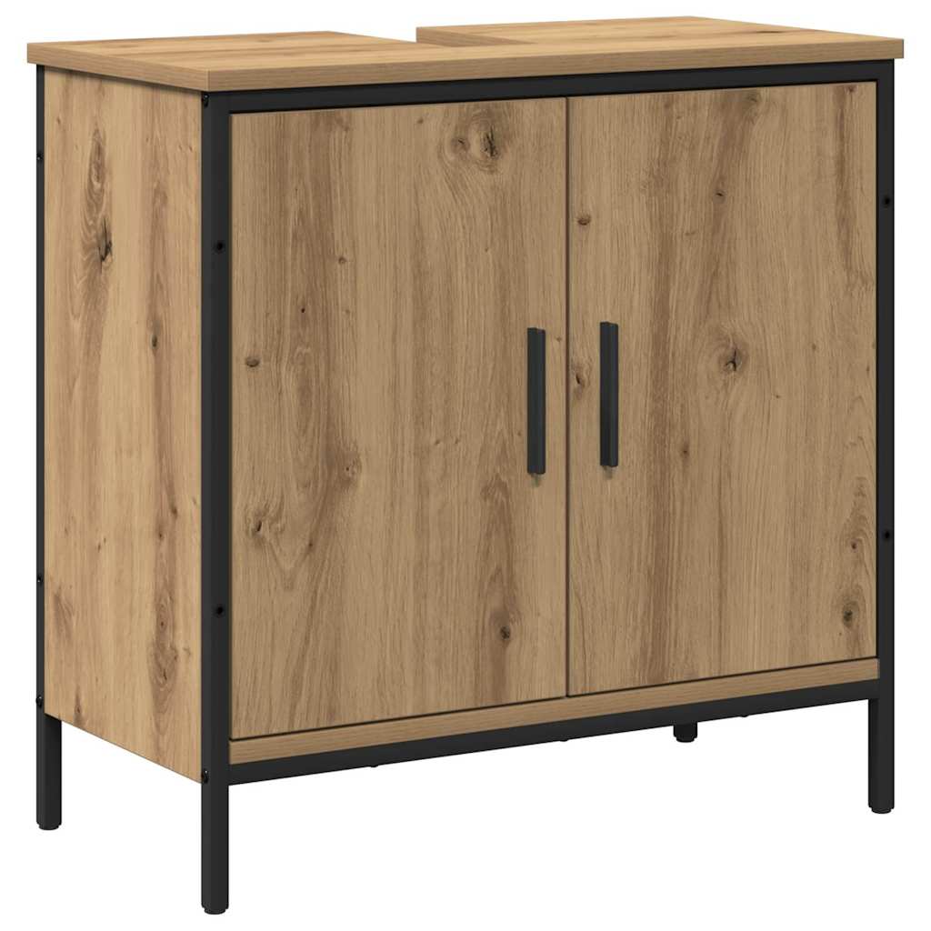 2 Piece Bathroom Furniture Set Engineered Wood Artisan oak