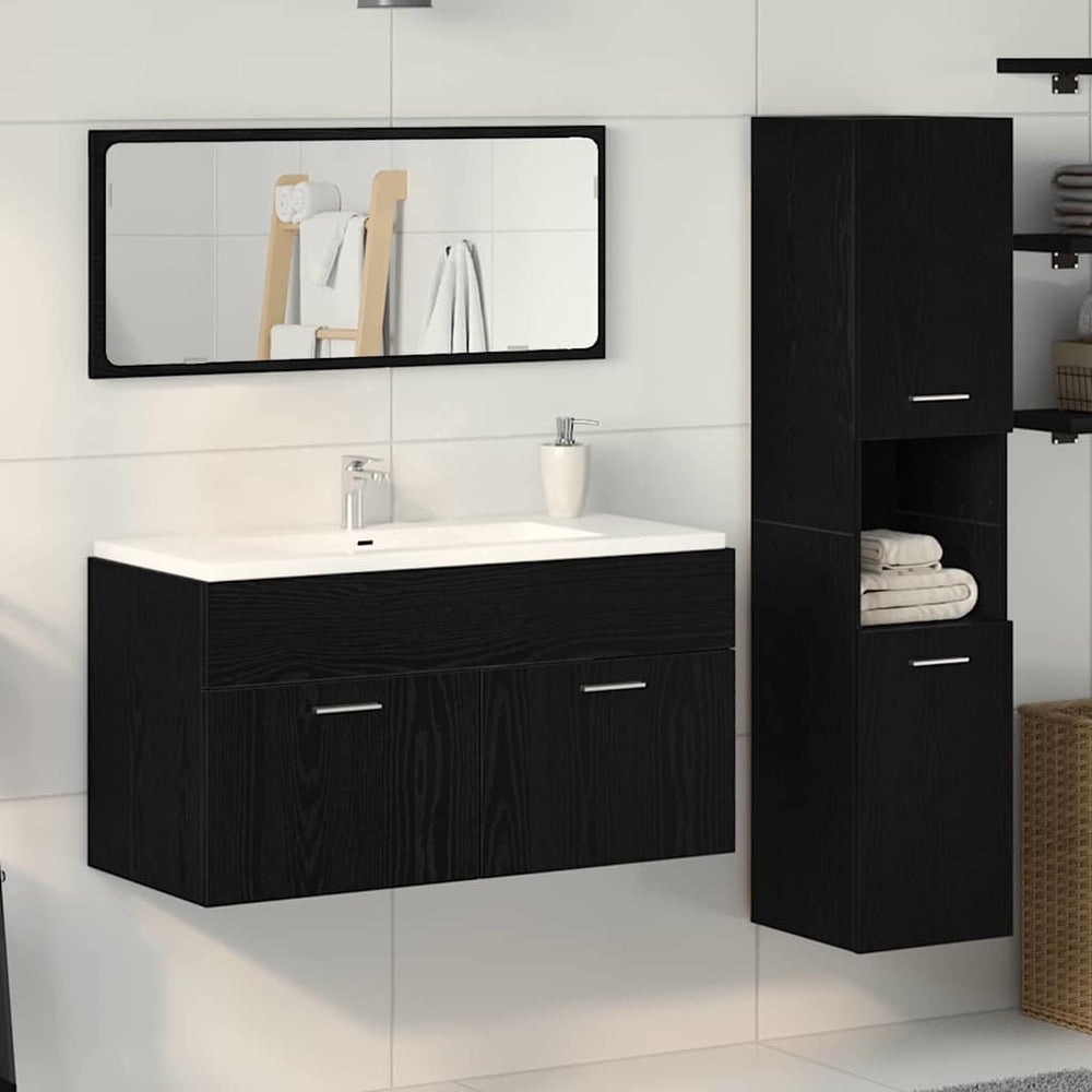 vidaXL Bathroom Furniture Set Engineered Wood 90 x 38.5 x 46 cm