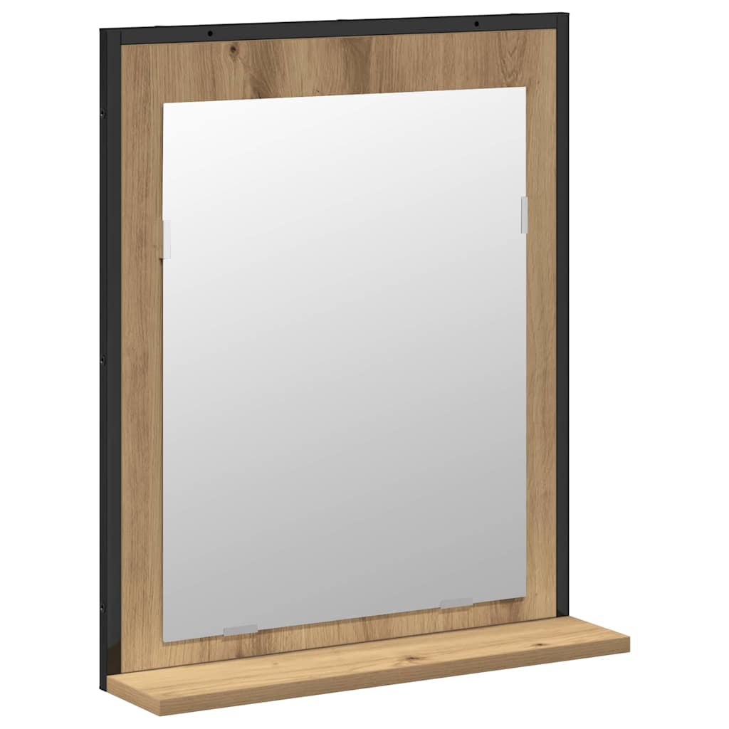 2 Piece Bathroom Cabinet Set Engineered Wood Artisan oak