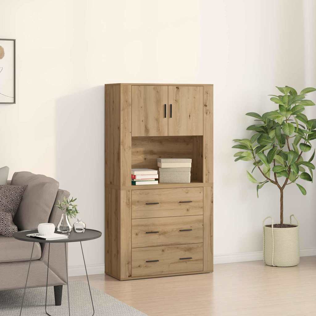 Highboard Engineered Wood Artisan oak
