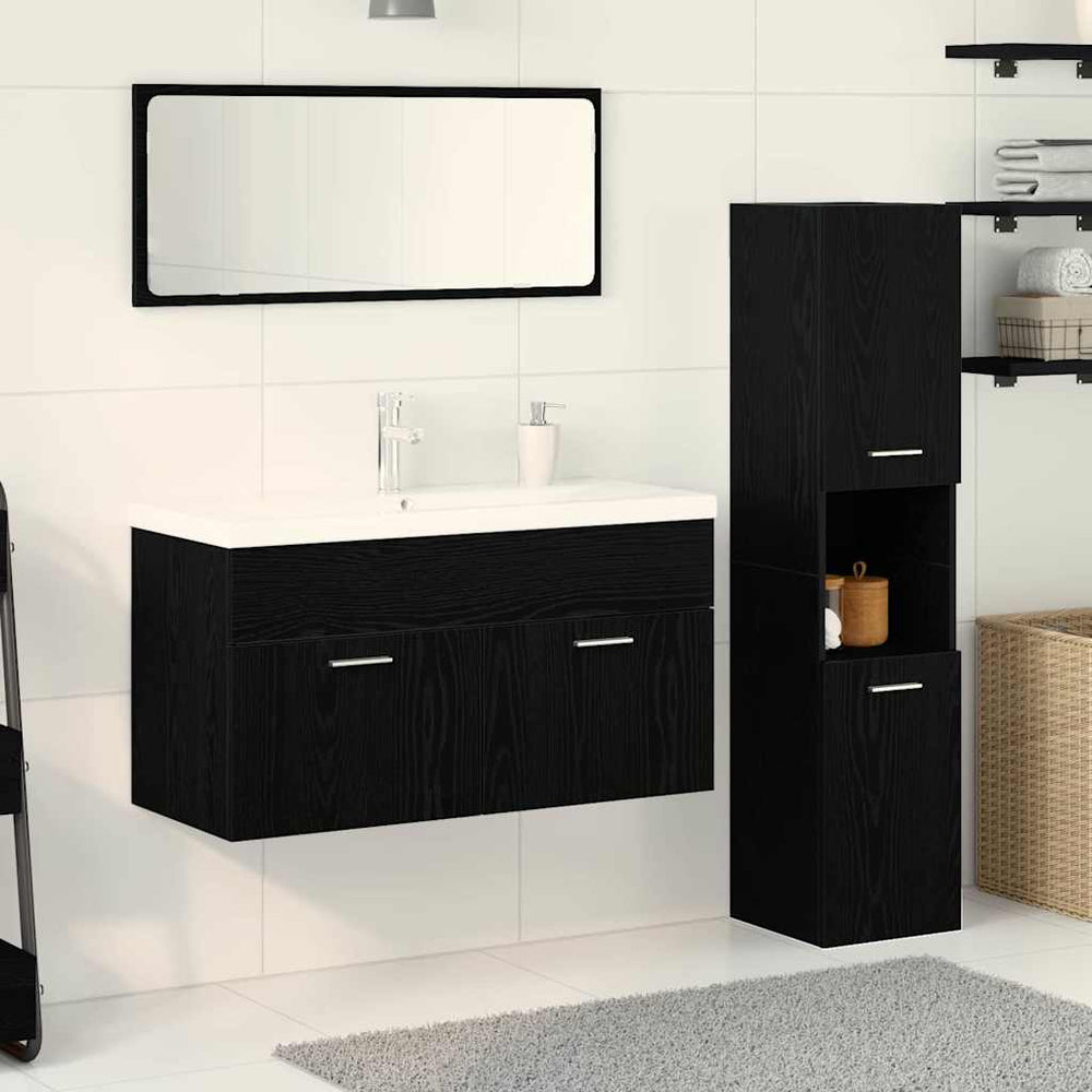 vidaXL Bathroom Furniture Set Engineered Wood 90 x 38.5 x 46 cm