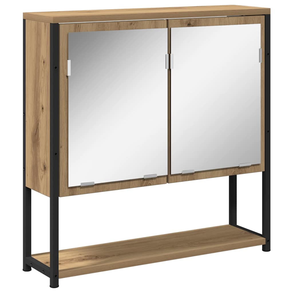 3 Piece Bathroom Furniture Set Engineered Wood Artisan oak