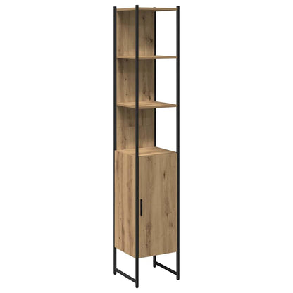 3 Piece Bathroom Cabinet Set Engineered Wood Artisan oak