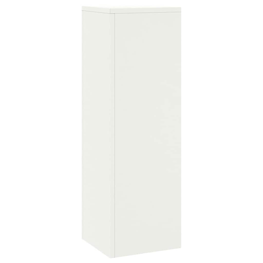 Plant Stand 30 x 30 x 40 cm Steel White 2x (24 x 24 x 75 cm)