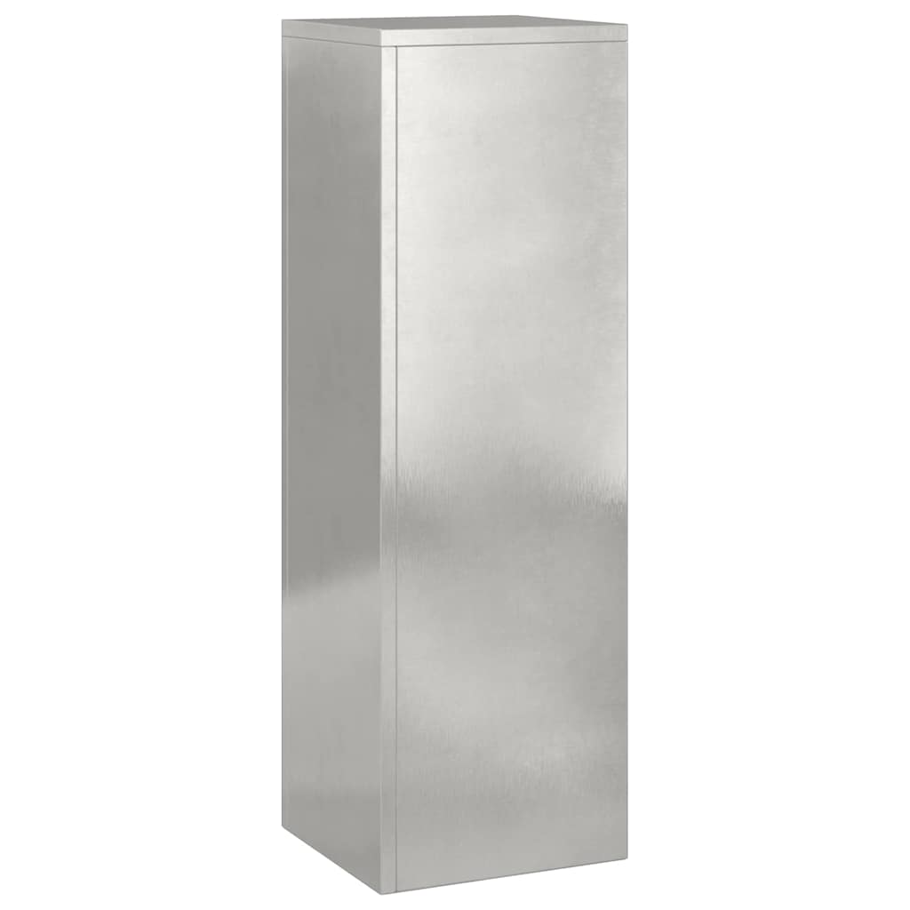 Plant Stand Silver 30 x 30 x 40 cm Steel Stainless Steel 2x (24 x 24 x 75 cm)