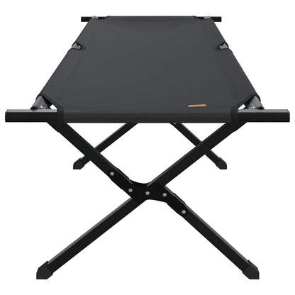 Folding Camping Bed 193 x 69 x 45 cm Oxford fabric 2 pcs Black