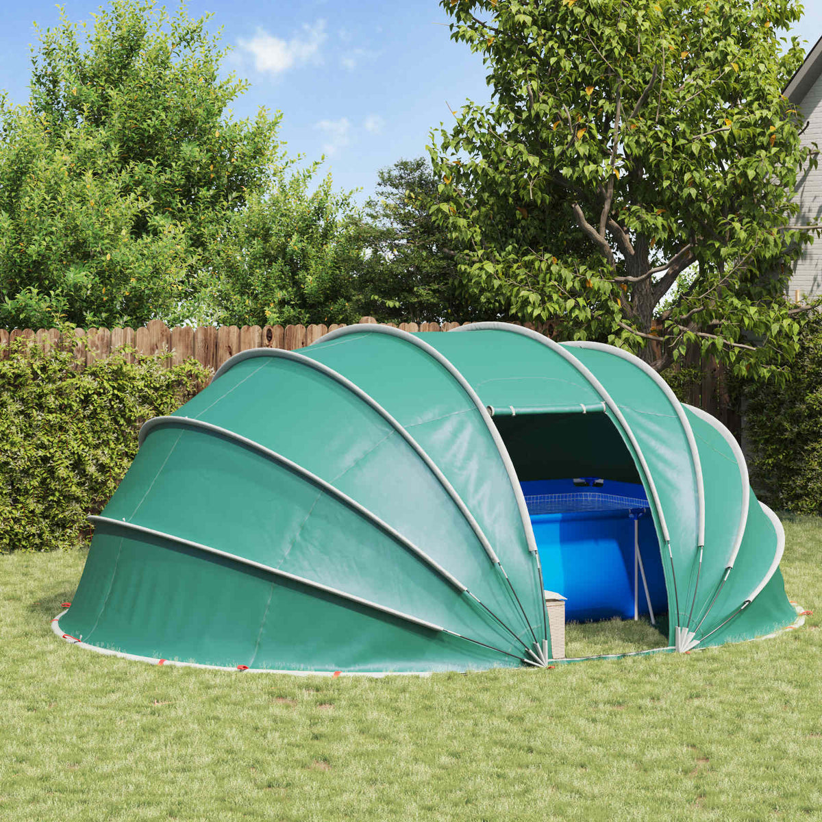 Pool Tent Dome 538 x 440 x 204 cm Sea green