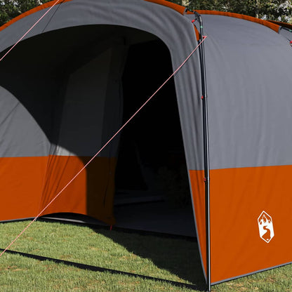 vidaXL Family Tent 12-Person 12-Person Grey and Orange 3