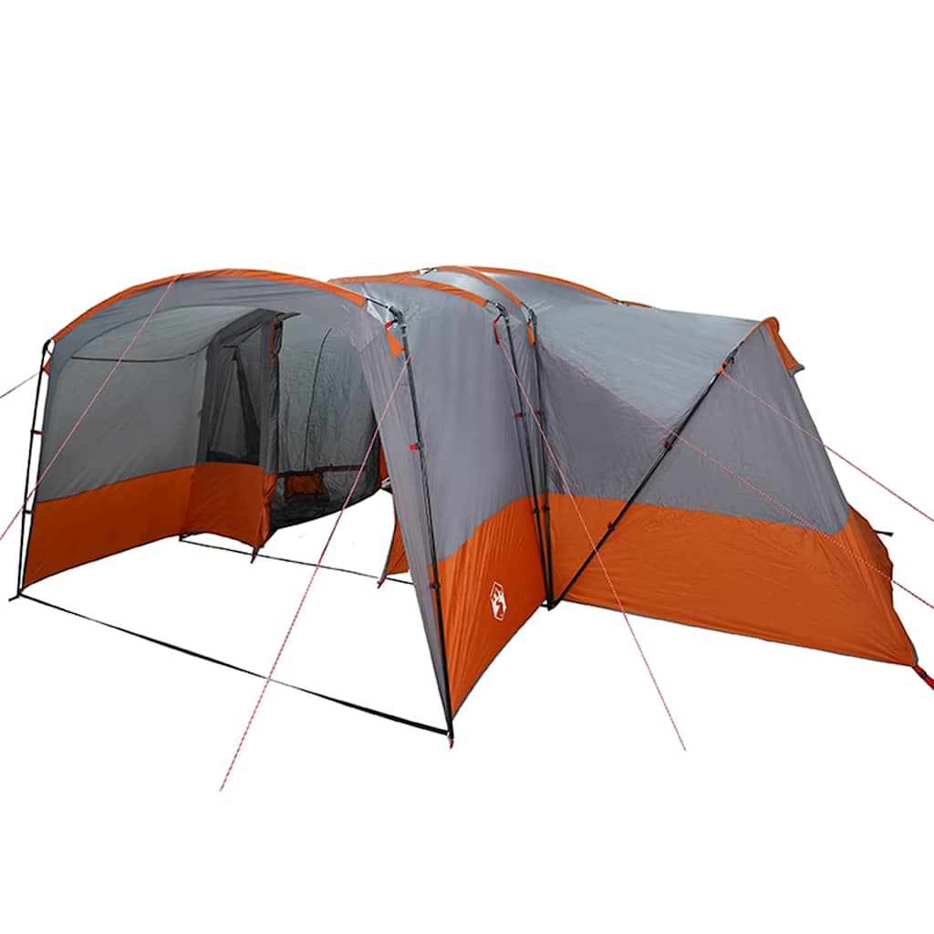 vidaXL Family Tent 12-Person 12-Person Grey and Orange 2