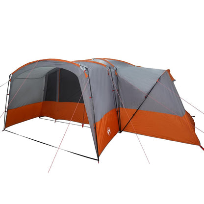 vidaXL Family Tent 12-Person 12-Person Grey and Orange 4