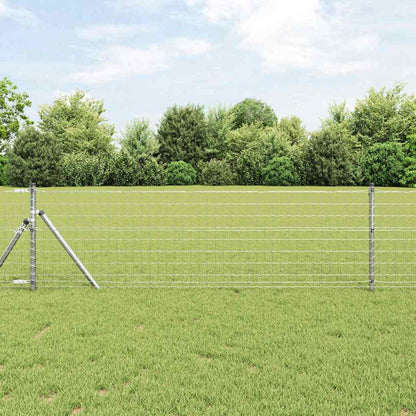 Euro Fence 0.4 x 50 m PVC-coated iron Galvanised Steel 0.4 m 50 x 75 mm