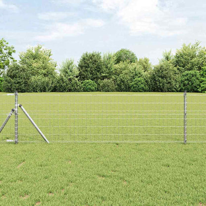 Euro Fence 0.4 x 50 m PVC-coated iron Galvanised Steel 0.6 m 50 x 100 mm