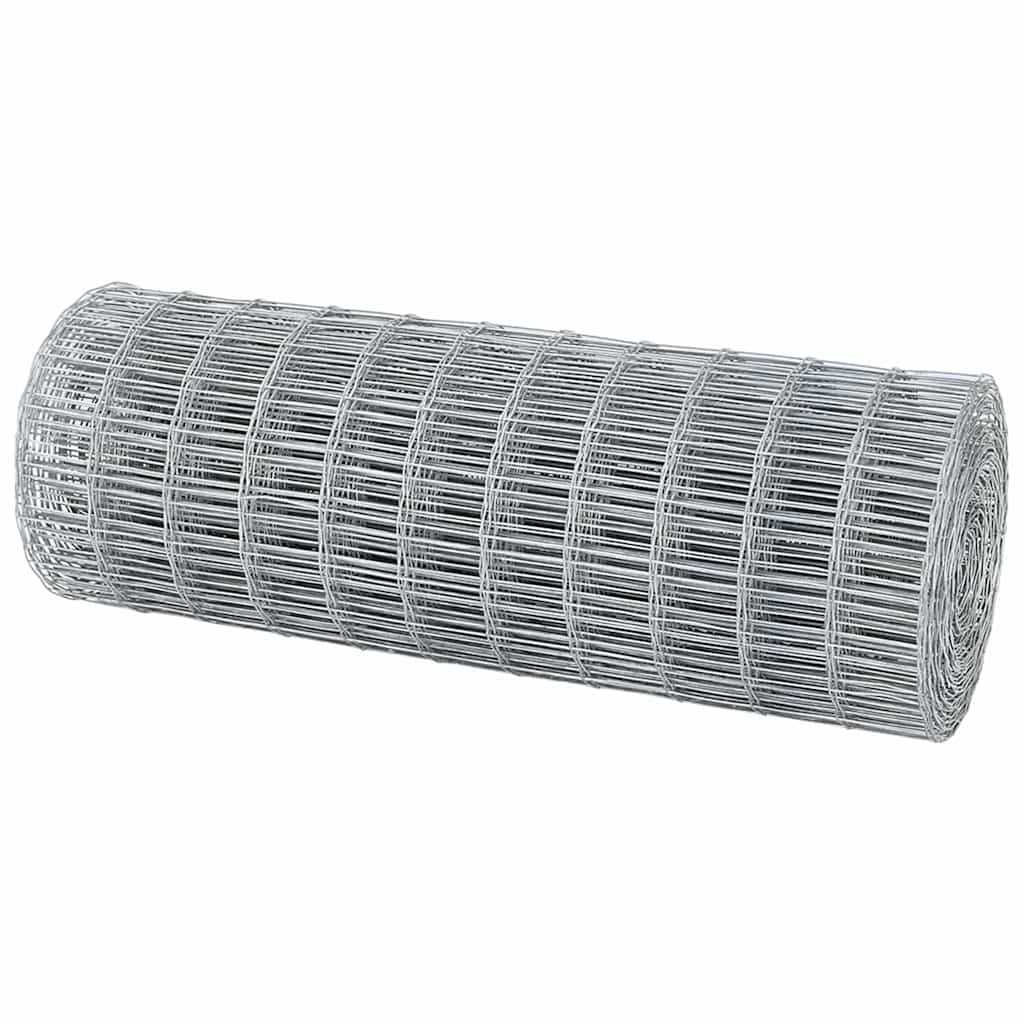 Euro Fence 0.4 x 50 m PVC-coated iron Galvanised Steel 0.6 m 75 x 100 mm