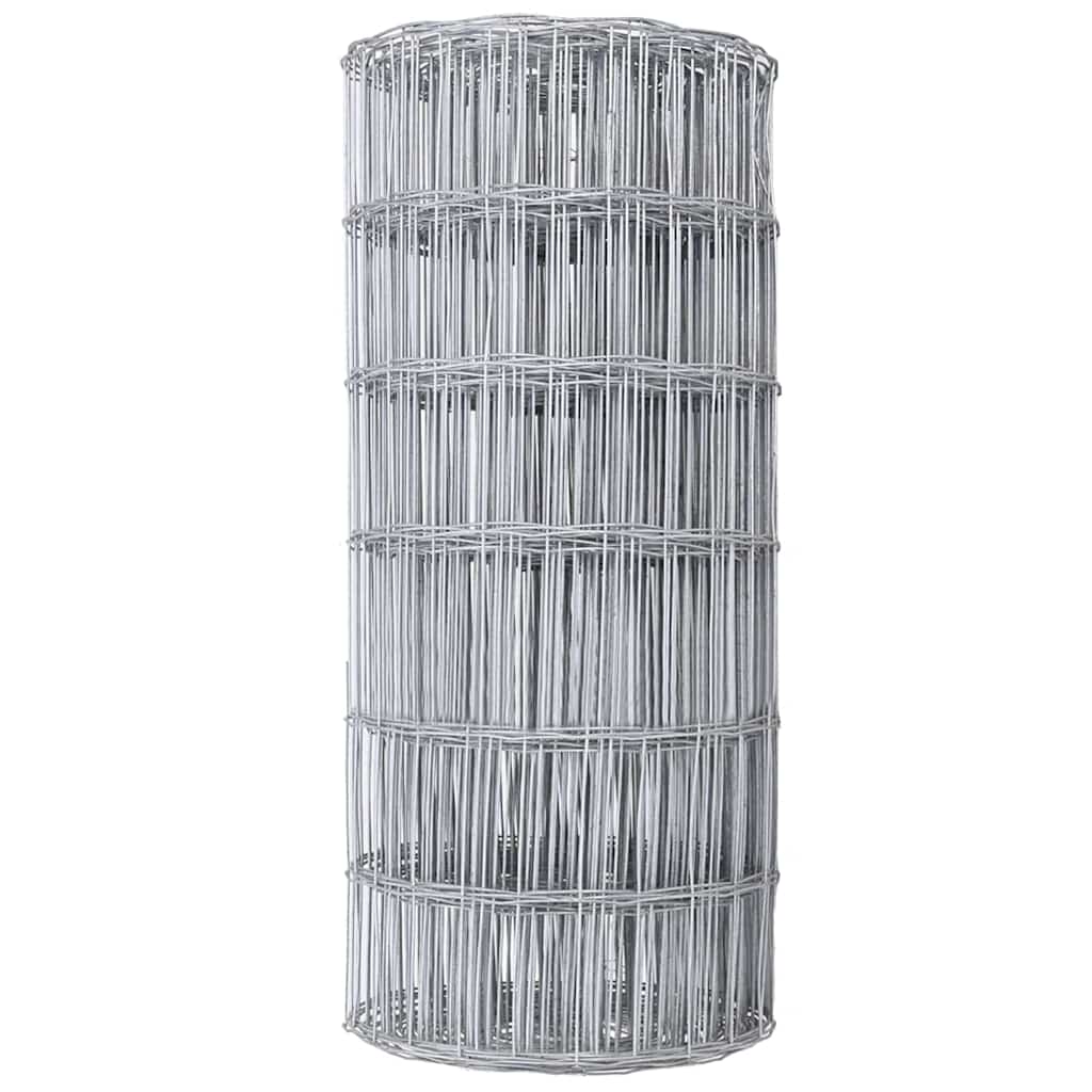 Euro Fence 0.4 x 50 m PVC-coated iron Galvanised Steel 0.6 m 75 x 100 mm