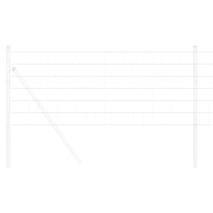 Euro Fence 0.4 x 50 m PVC-coated iron Galvanised Steel 0.6 m 75 x 100 mm