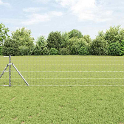 Euro Fence 0.4 x 50 m PVC-coated iron Galvanised Steel 0.6 m 77 x 64 mm