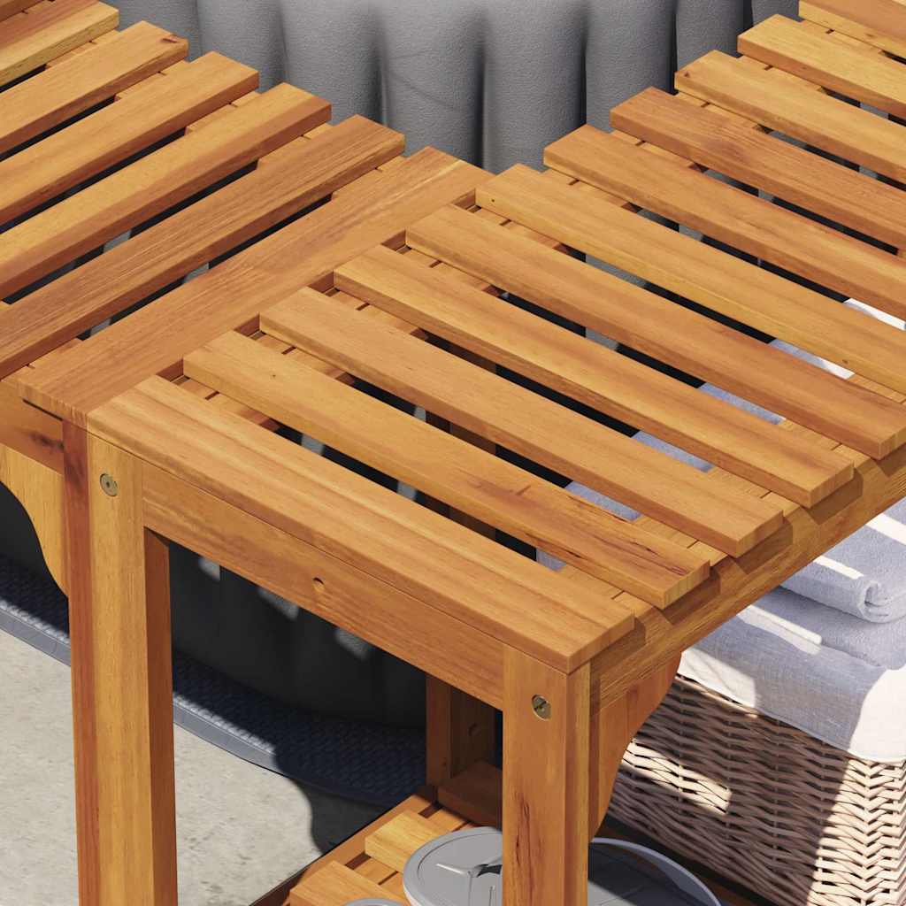 vidaXL Hot Tub Surround Solid Acacia Wood Brown 230 x 230 cm 4