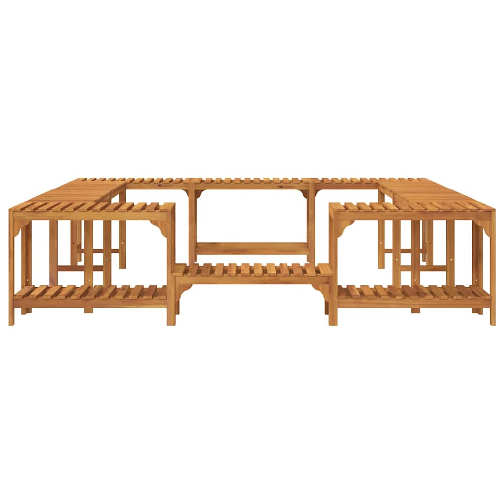 vidaXL Hot Tub Surround Solid Acacia Wood Brown 230 x 230 cm 6