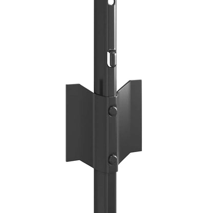 Embedded Fence Post Grey Powder-Coated Steel Steel/grey 120 cm 11