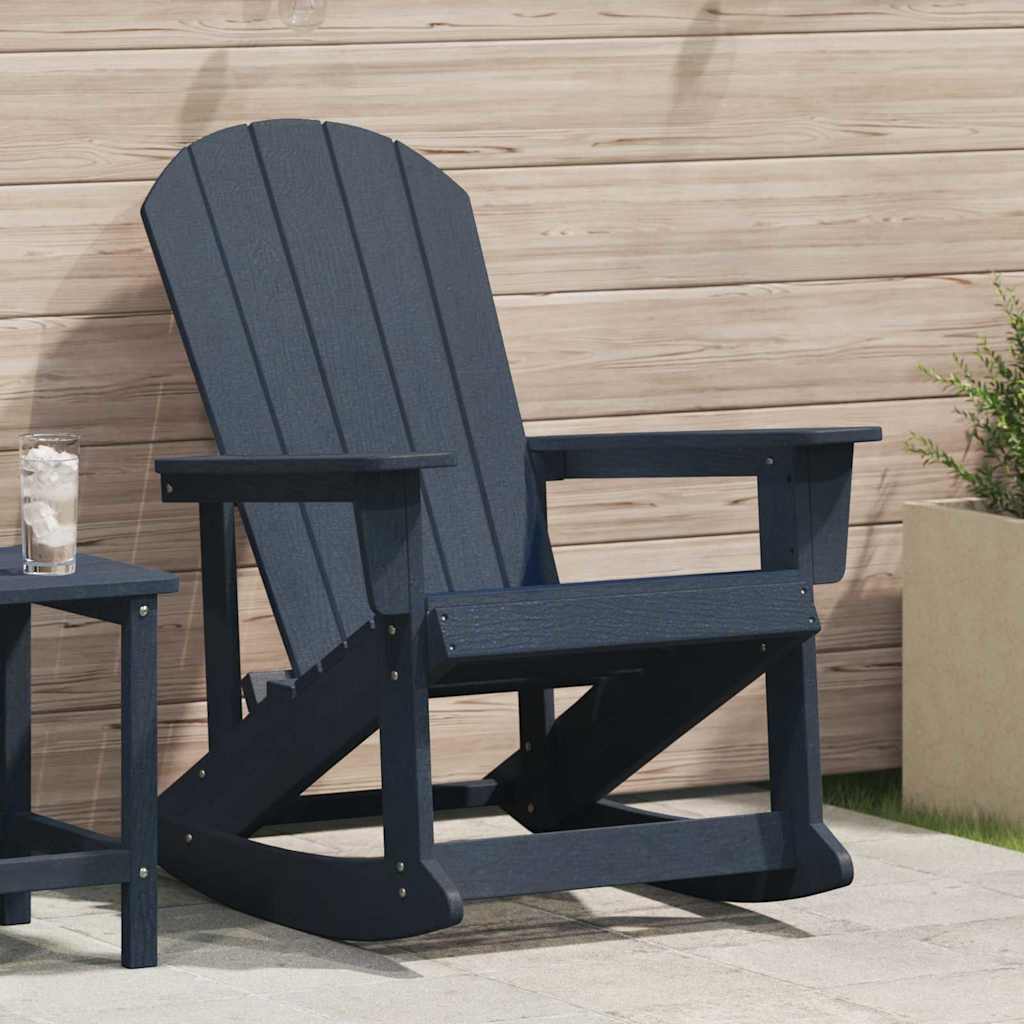 Adirondack Rocking Chair HDPE Navy blue