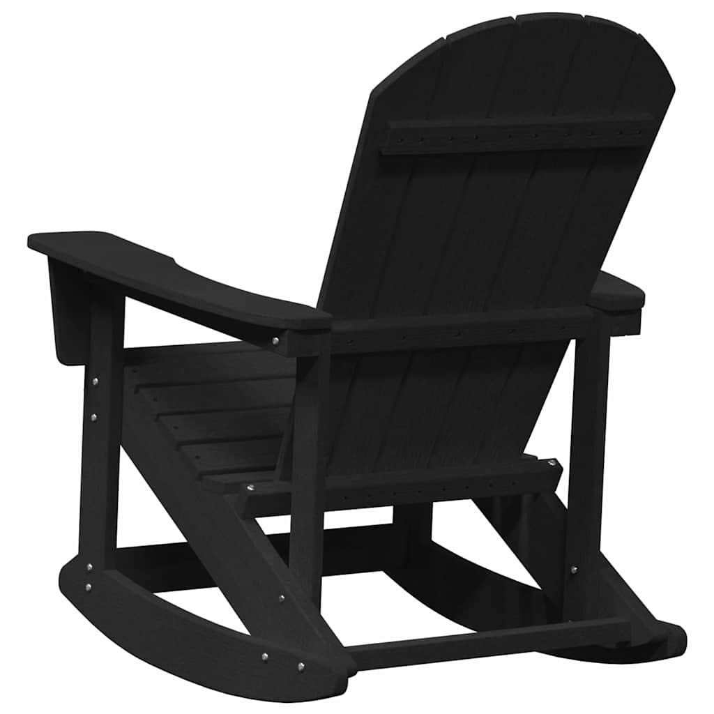 Adirondack Rocking Chair HDPE Black