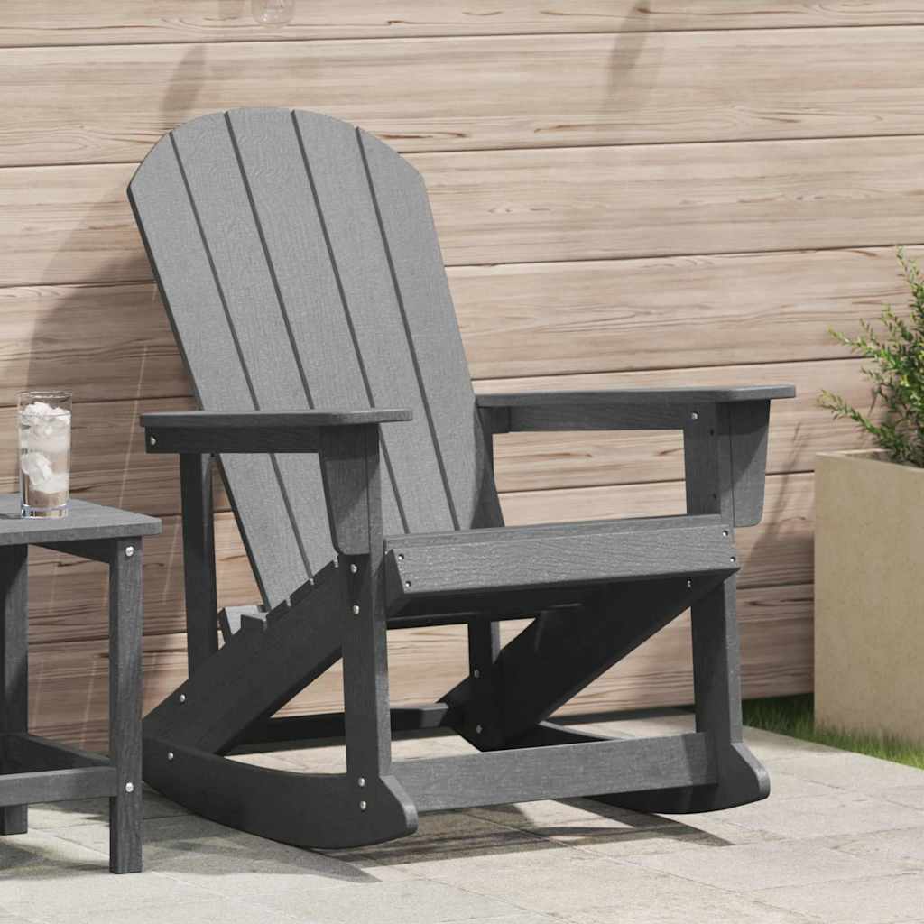 Adirondack Rocking Chair HDPE Light grey