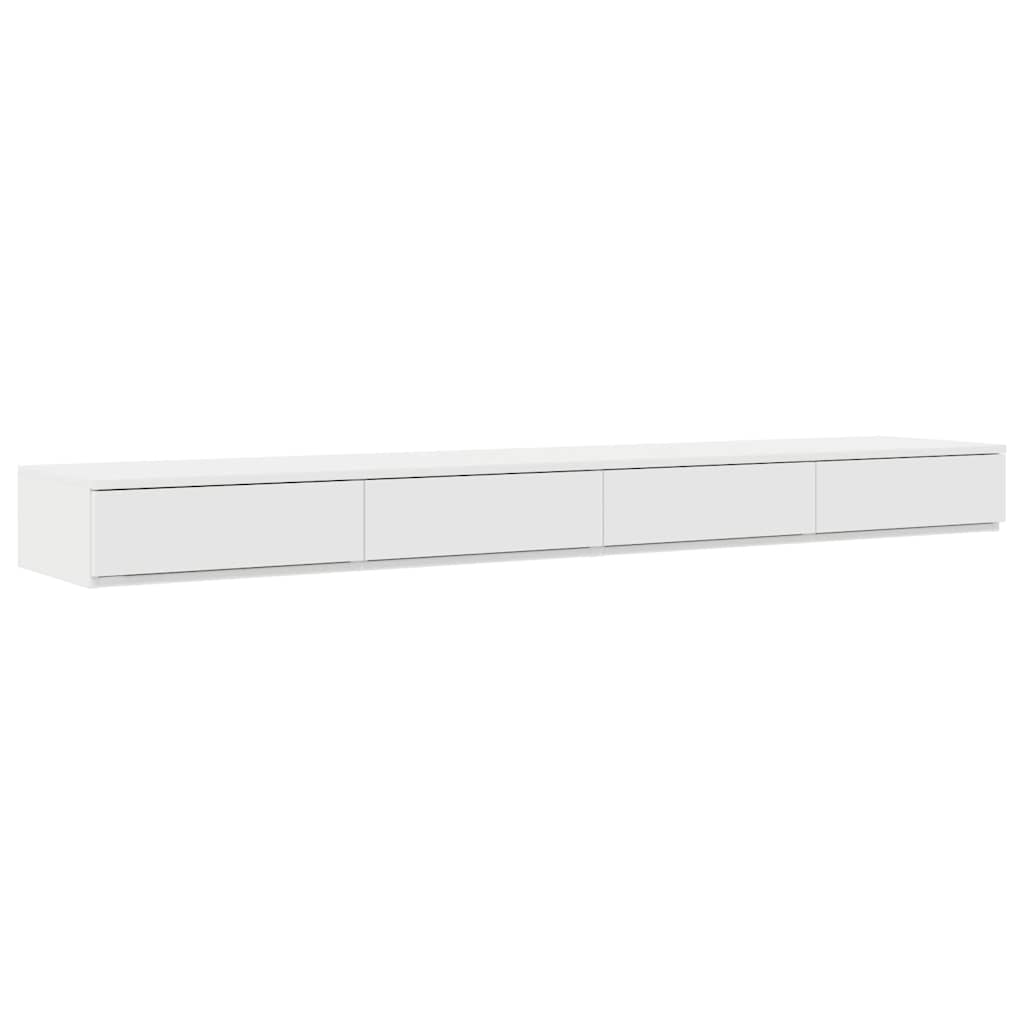 vidaXL Storage Bed Frame with Drawer White 200 cm Engineered Wood 4
