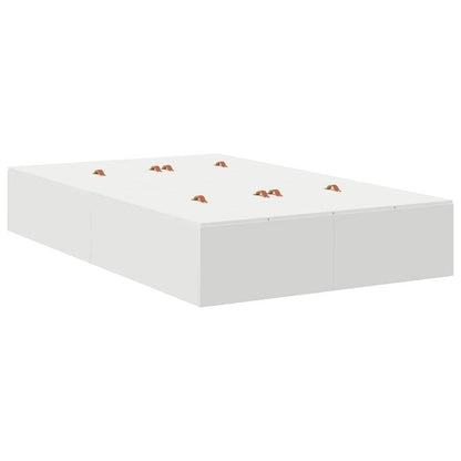 vidaXL Storage Bed Frame with Drawer White 120 cm Engineered Wood 6