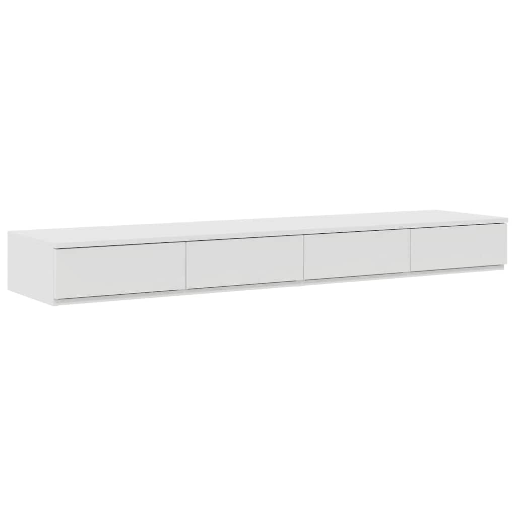vidaXL Storage Bed Frame with Drawer White 160 cm Engineered Wood 6