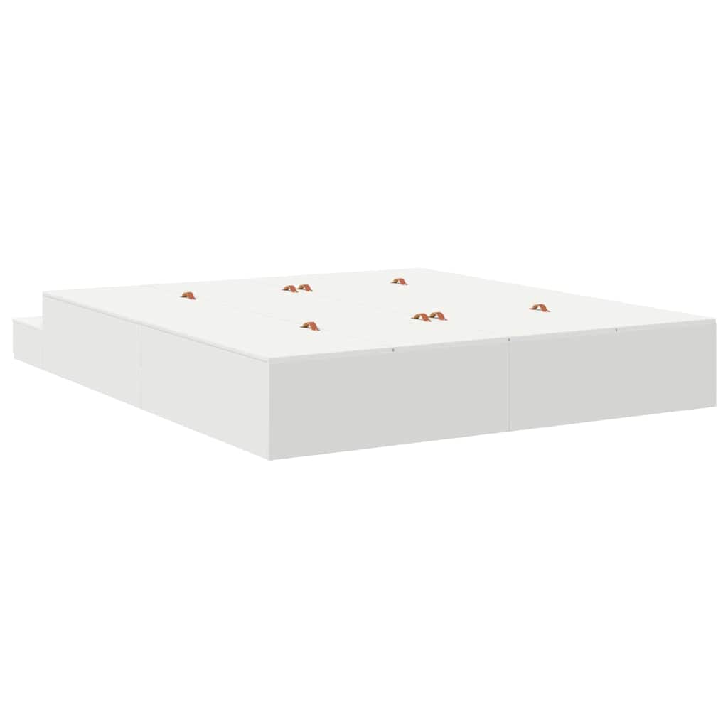 vidaXL Storage Bed Frame with Drawer White 180 cm Engineered Wood 5