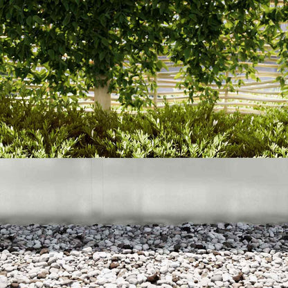 vidaXL Lawn Edging 50 pcs 100 x 0.05 x 30 cm Stainless Steel Silver 3