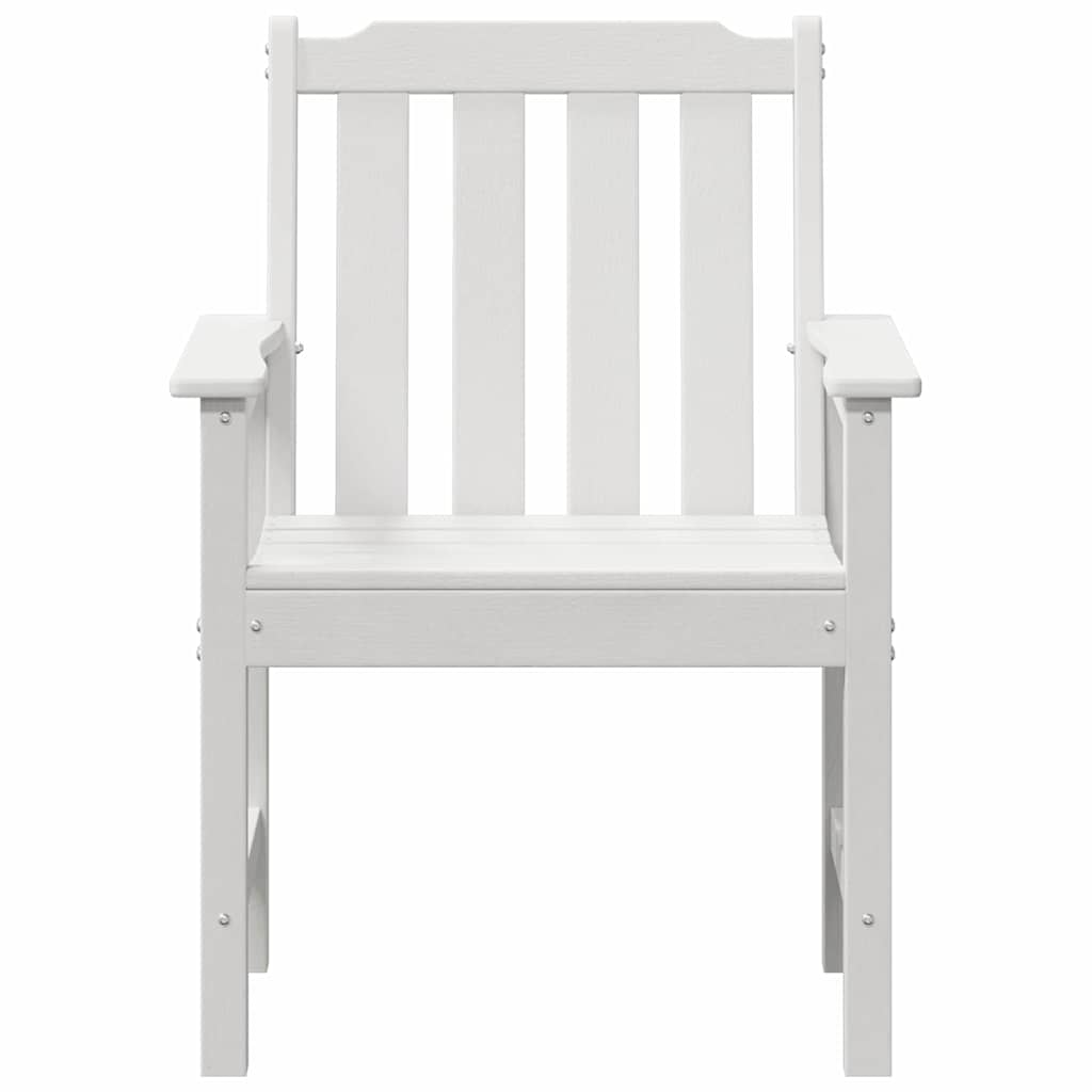 vidaXL Garden Chair 6 pcs White Polyethylene 5