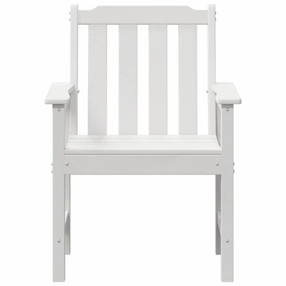 vidaXL Garden Chair 6 pcs White Polyethylene 5