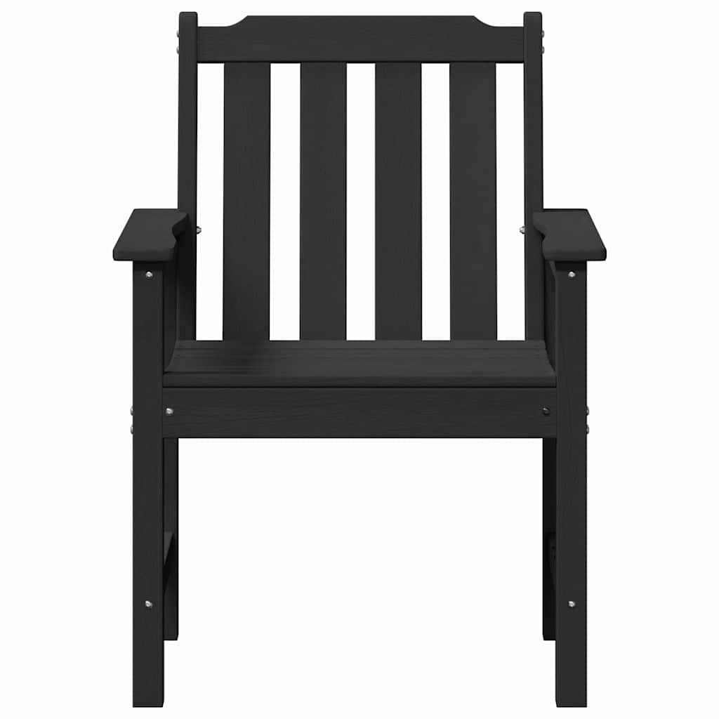 vidaXL Garden Chair 6 pcs Black Polyethylene 5