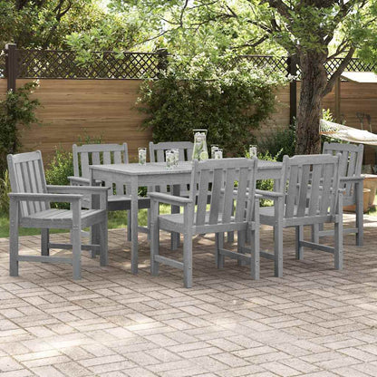 vidaXL Garden Chair 6 pcs Light Grey Polyethylene 1