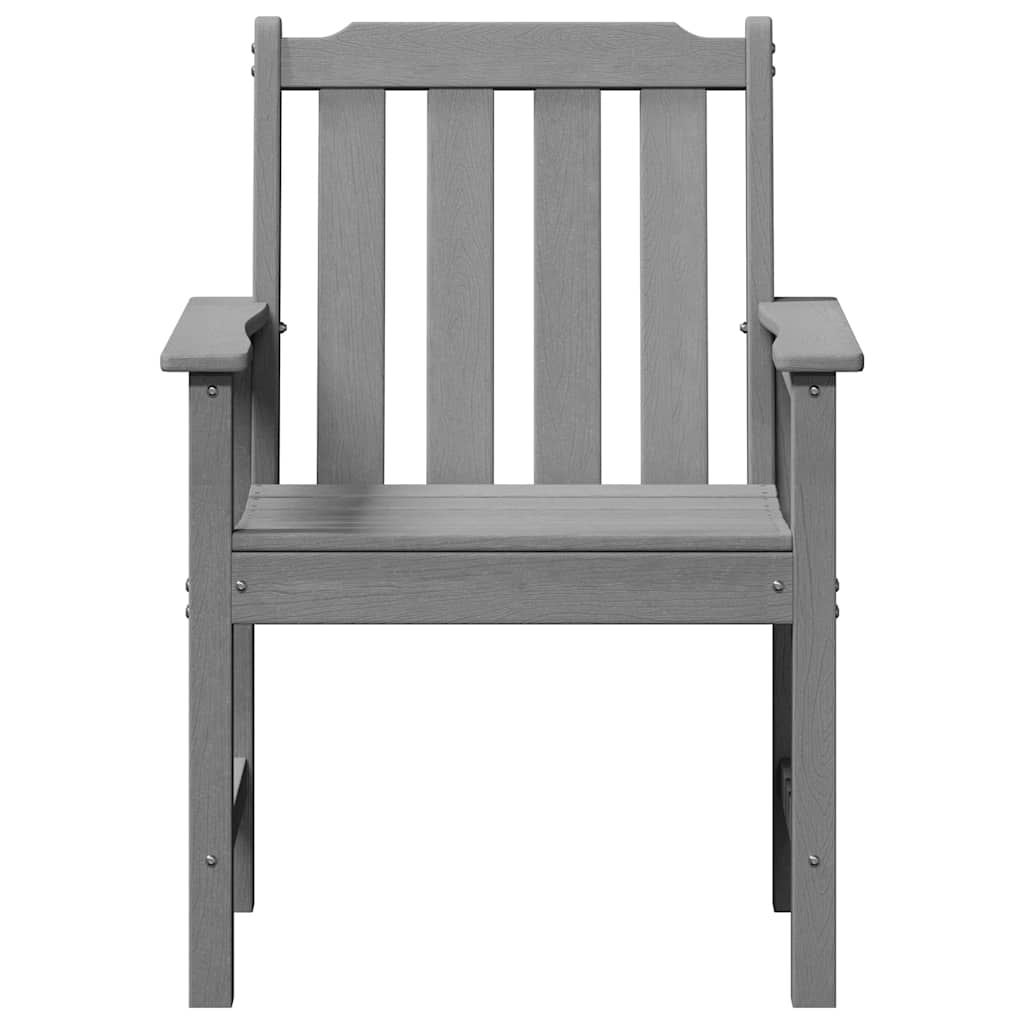 vidaXL Garden Chair 6 pcs Light Grey Polyethylene 5