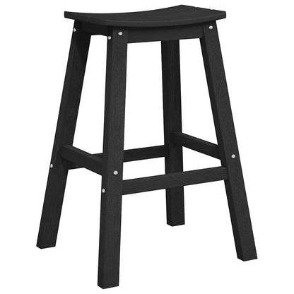 vidaXL Garden Bar Set 6 pcs Black HDPE 4