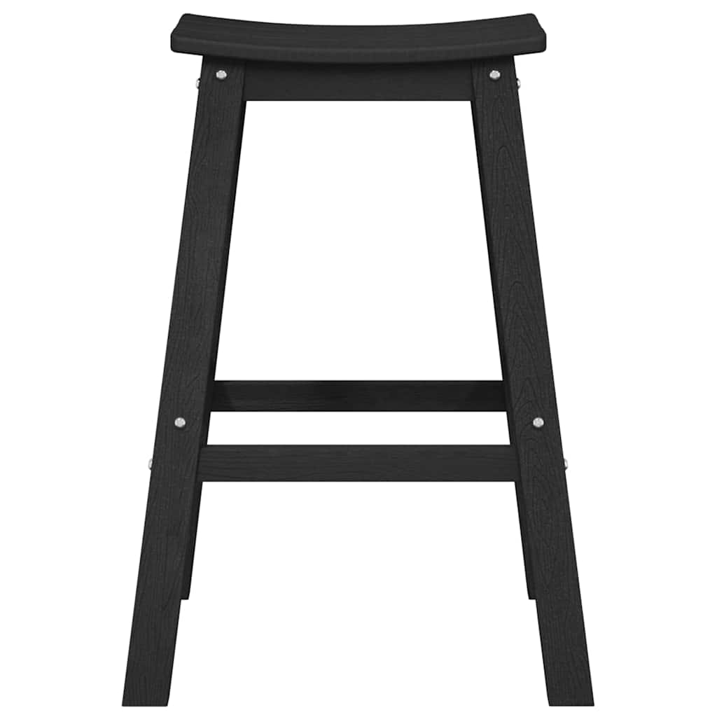 vidaXL Garden Bar Set 6 pcs Black HDPE 5